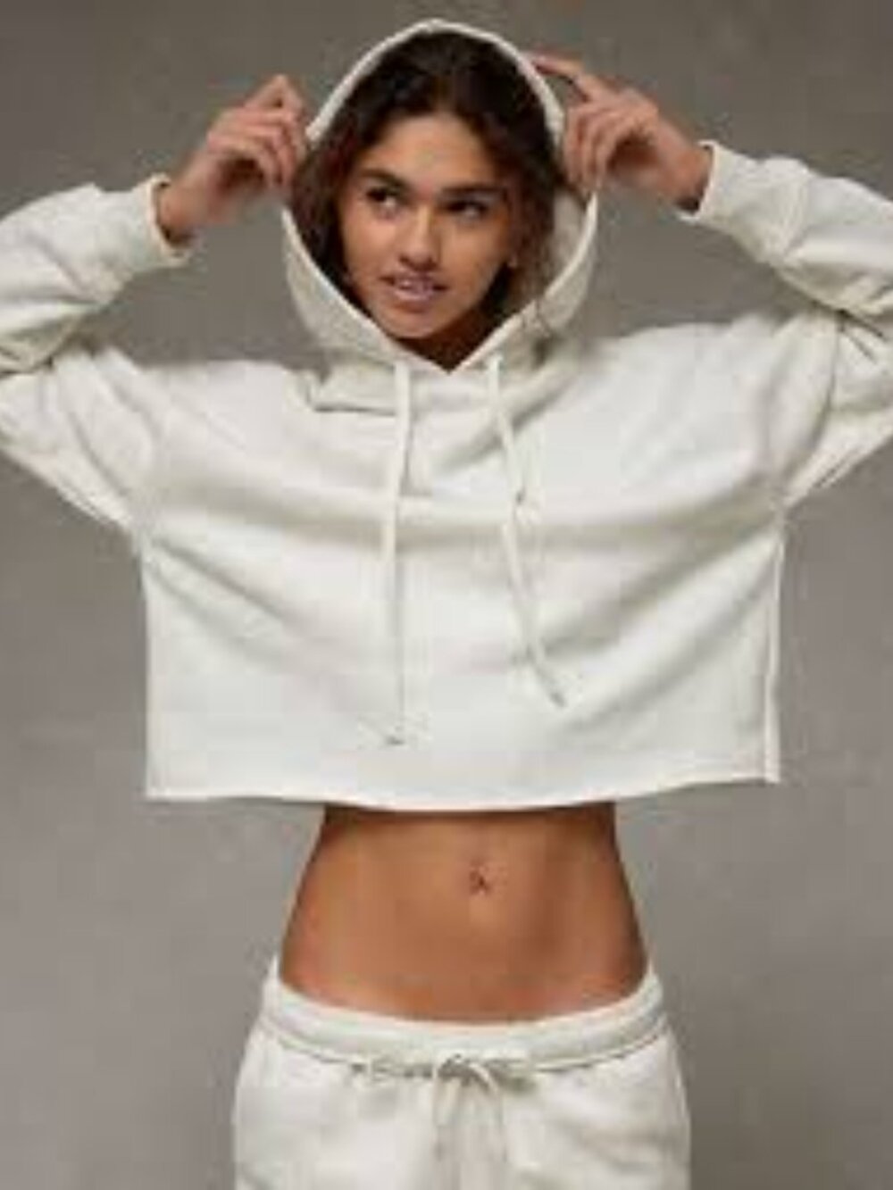 NWT: Aerie 1/4 Zip Cropped Hoodie Size XS